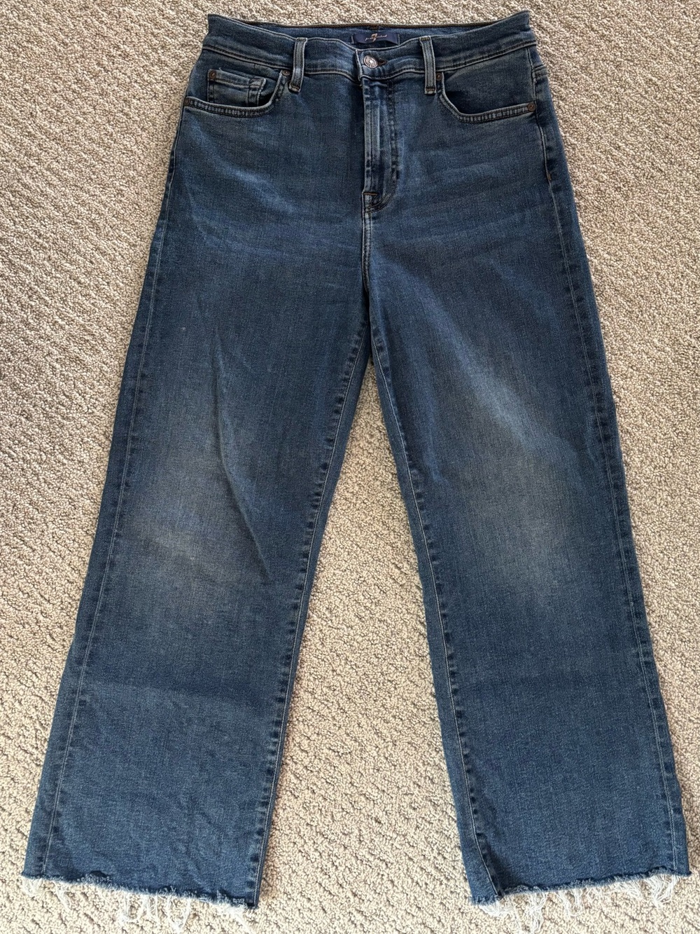 7 For All Mankind Alexa Raw Hem Jeans Size 29
